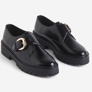 H&M chunky monkstrap shoes